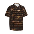 thumbnail image 2 of Easygdp Bookshelves Men's Hawaiian Shirts Print Lapel Short Sleeve for Beach, vacation, party, casual occasions - XX-Large, 2 of 9