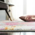 thumbnail image 4 of SAFAVIEH Lillian Beryl Abstract Area Rug, Grey/Pink, 6'7" x 6'7" Square, 4 of 7