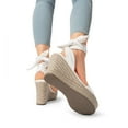 thumbnail image 5 of BURUDANI Womens Open Toe Espadrilles Wedges Tie Lace Up Cute Ankle Strap Platform Sandals Dressy Shoes, 5 of 6