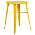 thumbnail image 1 of Pemberly Row Contemporary 28" Square Metal Bar Table in Yellow, 1 of 1