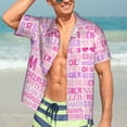 thumbnail image 4 of KLL Men's Hawaiian Shirt Short Sleeve Button Down Beach Shirts-Best Mom ever, 4 of 6