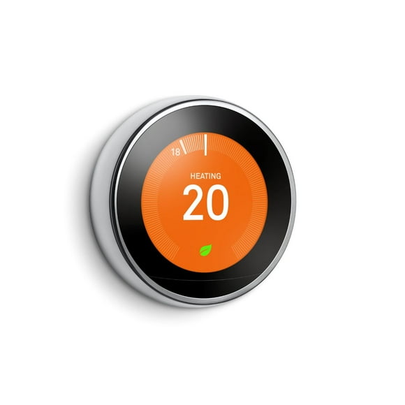 Google Nest Learning Thermostat - 3e génération - Acier inoxydable Se programme.