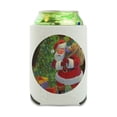 thumbnail image 1 of Christmas Holiday Santa Bag of Toys Tree Can Cooler - Drink Sleeve Hugger Collapsible Insulator - Beverage Insulated Holder, 1 of 4