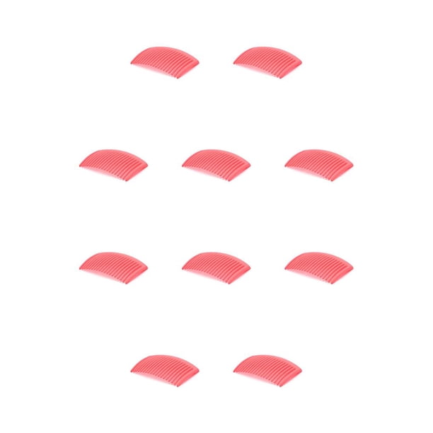 Seitruly 10 piezas peines torcidos para el cabello decoración caramelo plástico tenedor peine accesorios de joyería herramientas mujeres Cuidado del cabello Melon rojo