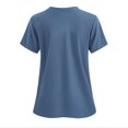 thumbnail image 3 of TKLPEHG Womens Tunic Tops Fashion V Neck Nurses Uniform Tops with Pocket Lightweight Solid Color Going Out Tops Short Sleeve T Shirts Loose Casual Summer Blouses(Navy,L), 3 of 3