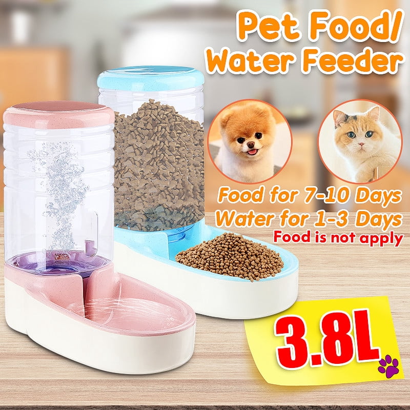 large dog food and water dispenser