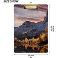 thumbnail image 3 of Coolnut Moutain Clipboard, Acrylic Standard A4 Letter Size Clip Board with Low Profile Clip for Office, Classroom, Doctor, Nurse and Teacher, 12.5"x9", 3 of 7
