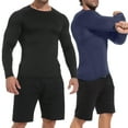 thumbnail image 5 of CL convallaria 4 Pack Men Athletic Shirt, Quick-Dry Workout Shirts for Men with Long Sleeve, Cooling Comfort Rash Guard for Sports & Gym, 5 of 9