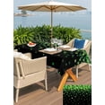 thumbnail image 4 of Outdoor Tablecloth with Umbrella Hole and Zipper, St. Patrick's Day Rectangle Table Cloth 54x80 Inch Waterproof Tablecloth, Spring Lucky Shamrocks Leaves Black Picnic Table Cover for Patio Camping, 4 of 7