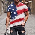 thumbnail image 1 of Herrnalise Nueva camiseta casual de moda para hombre, camiseta deportiva con estampado, blusas y cuello redondo de manga corta, 1 of 5