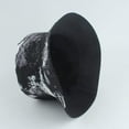 thumbnail image 2 of CoCopeaunts Black White Bucket Hat for Men Vintage Graffiti Reversible Women Bucket Caps Summer Sunscreen Basin Hat Packable, 2 of 8