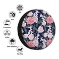 thumbnail image 4 of Sikiie Rose Flowers PVC Leather Spare Tire Wheel Cover Spare Tire Cover, for Car Truck SUV Camper Trailer Universal Fit(14-17in)-16 inch, 4 of 6