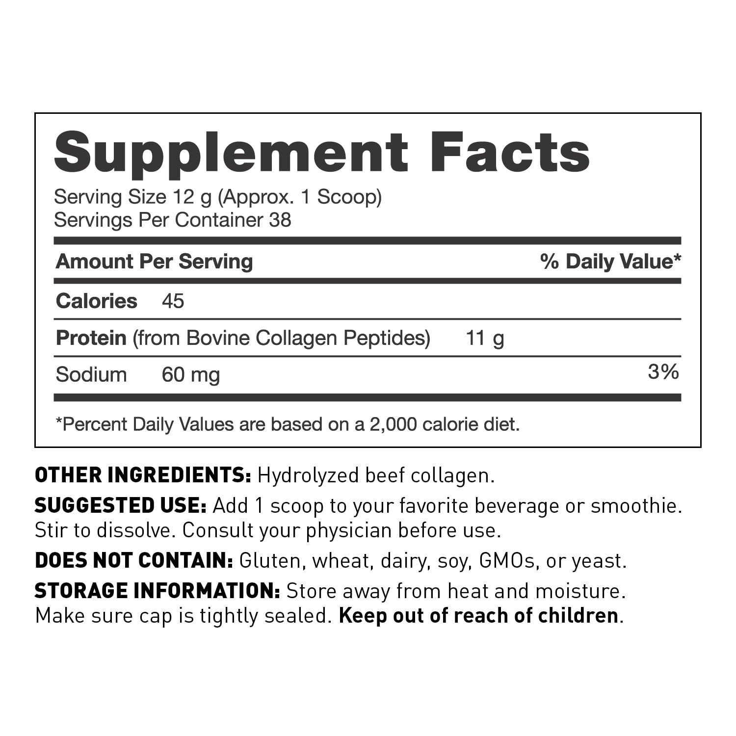 Amy Myers MD Collagen Protein Powder - Type 1 & 3 Collagen - Bovine Collagen to Support Healthy Hair, Skin & Nails - Gluten-Free, Dairy-Free & Non-Soy - 16.08 oz (38 Servings)