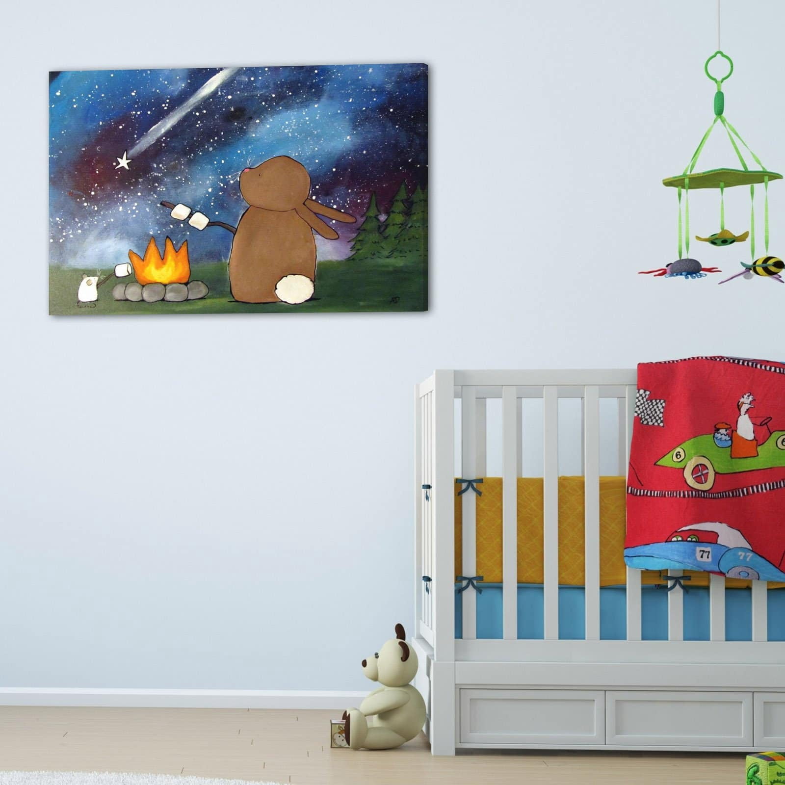 Marmont Hill "Campfire" by Andrea Doss Painting Print on Wrapped Canvas