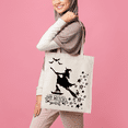 thumbnail image 5 of Set of 2 Reusable 100% Cotton Organic Reusable Canvas Shoppers bags  - Witch Magic, 5 of 11