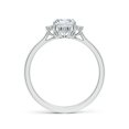 thumbnail image 2 of ANGARA IGI Certified Lab Grown Cushion Diamond Engagement Ring for Women in 14K White Gold (Size-8x6mm| Color-F-G| Clarity-VS) | April Birthstone, Anniversary, Jewelry Gift for Women | Diamond Ring, 2 of 4
