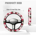 thumbnail image 5 of Jeiento Strawberry Golf Cart Steering Wheel Cover Pink Golf Cart Steering Wheel Covers for Club Car Universal Fit Boat Steering Wheel Cover Golf Cart Accessories Protector, 5 of 7