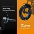 thumbnail image 6 of Track 7 24V Electric Dirt Bike for kids, 250W Ride on Motorcycle with Twist Grip Throttle, Hand-Operated Brakes, Key Start, Off-Road Motocross Speed Up to 10 MPH, Age 8+, Orange, 6 of 12