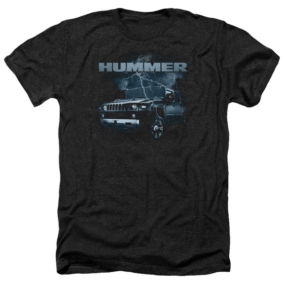 Trevco HMR104-HA-4 Hummer Stormy Ride Heather T-Shirt for Adult, Black - Extra Large