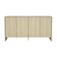 thumbnail image 1 of Novara Contemporary 60" Sideboard in Whitewashed Oak (4-Door), 1 of 10
