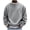 Gray, variant on BRGZLK Men's Crewneck Sweatshirt 2026 Fall Winter Casual Long Sleeves Warm Basic Pullover Shirts Solid Color Soft Comfortable Tops Dark Gray L