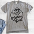 thumbnail image 2 of Maltese Dad, Unisex Men's Shirt, Maltese Owner, Funny Dog Dad Gift, Dark Heather Gray, Medium, 2 of 6