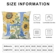 thumbnail image 5 of ONETECH Alphabet Decorative Pillow Covers, Monogram Letter with Sunflowers Name Square Cushion Covers Decorative Home Decor for Sofa Couch Chair Car, 5 of 5