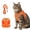 Orange, variant on Escape Proof Cat Harness, Breathable, Adjustable Vest-style Harness with Reflective Strips.