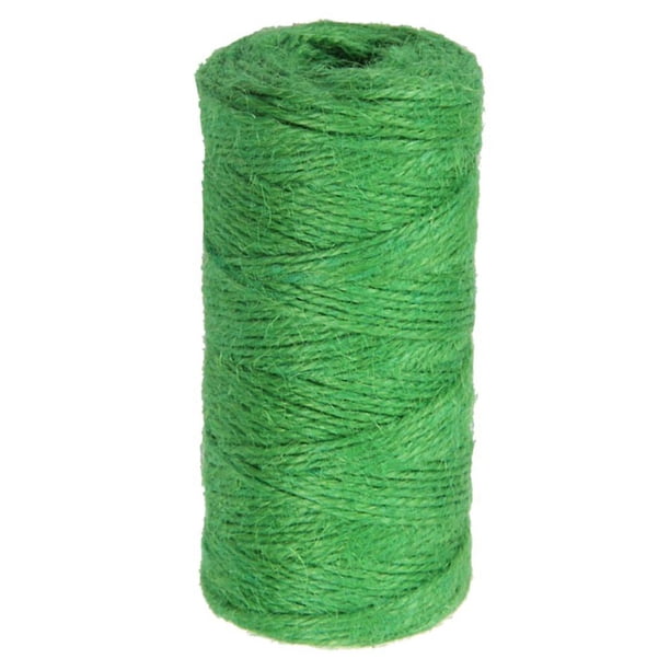 100m Jute Cord 2mm String Diy Craft Gift Wrapping Twine Rope Green