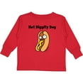 thumbnail image 3 of Inktastic Hotdog Hot Diggity Dawg Boys or Girls Long Sleeve Toddler T-Shirt, 3 of 5