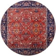 thumbnail image 1 of Ahgly Company Indoor Round Mid-Century Modern Rose Purple Oriental Area Rugs, 4' Round, 1 of 6