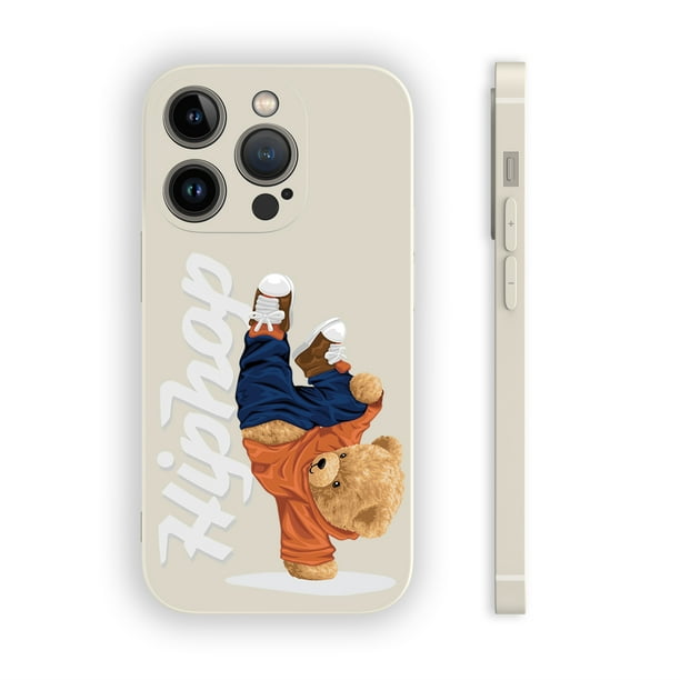 Atractivo artístico, practicidad intacta: funda de teléfono plateada de doble capa esmerilada con ilustración colorida para iPhone 15 Pro Max 14 13 12 Pro 11