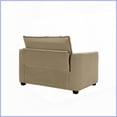 thumbnail image 4 of Modern Retro 3-Seat Modular Sectional Sofa with Ottoman - Light Beige Corduroy for Living Room, 4 of 17