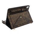 thumbnail image 4 of Dteck Handbag Case for iPad Pro 11 inch 2024 (M4),Magnetic Leather Elegant Crossbody Folio Stand Wallet Case with Pencil Holder, Card Slots, Hand Strap, Shoulder Strap,Black/Gold, 4 of 7