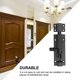 thumbnail image 3 of GAXIRE Para Puerta Antirrobo De Aluminio Negro Durable Con Núcleo Reforzado Y Fácil Instalación, 3 of 8