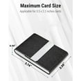 thumbnail image 5 of LQQBOX Business Card Holder - Professional Business Card Case Metal Name Card Holder Pocket Business Card Carrier for Men & Women with Magnetic Shut (Black), 5 of 7