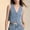 Light Blue, variant on WTXUE Women's Denim Vest Crop Jean Vest Tops Sleeveless V Neck Button Down Fitted Crop Jean Vest Summer Western Country Denim Waistcoat Summer Outfit Denim Tops Tank Top Streetwear Dark Blue S