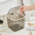 thumbnail image 5 of Hair Accessories Organizer Box with Pop-up Lid for Clips Headbands Ties and Jewelry Desktop Beauty Storage, Clear, 5 of 5