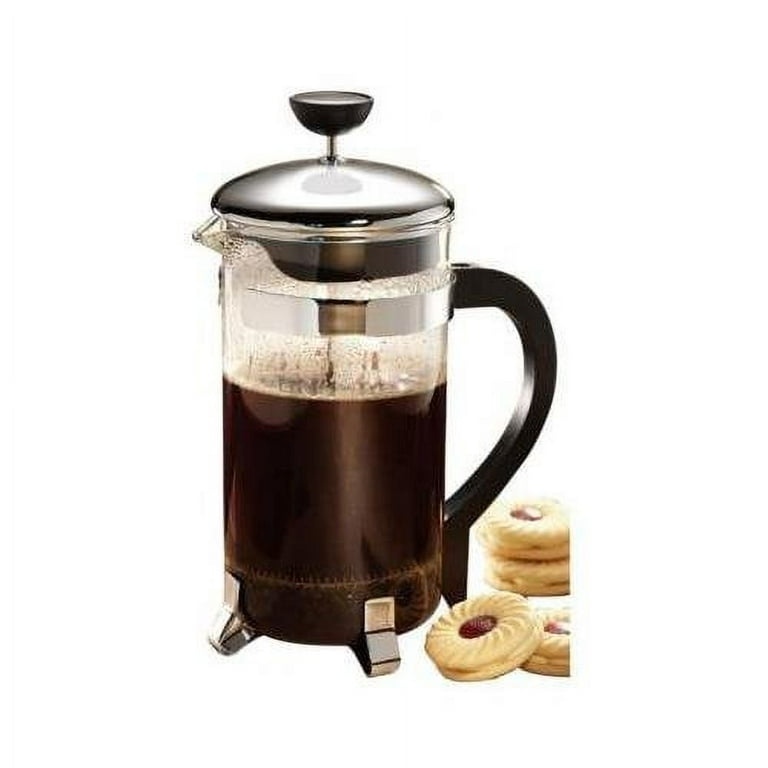 Epoca PCP-6408 Classic Glass 8 Cup Coffee Press With Black Handle