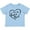 AE-Light Blue, variant on Inktastic I Love My Aunt and Uncle in Black Chalk Heart Boys or Girls Baby T-Shirt