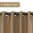 thumbnail image 2 of H.Versailtex Premium Energy Efficient Ultra Sleep Rich Linen Curtain For Spring,Room Darkening Thermal Insulated Window Panel,Elegant Grommet,52X63 Inch-Tan (Set Of 1), 2 of 7