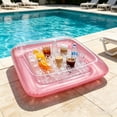 thumbnail image 6 of Inflatable Pool Cooler, Floating Ice Serving Tray for Drinks and Snacks, Thickened PVC Pool Party Beach Lake Accessory, 6 of 7