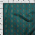 thumbnail image 2 of oneOone Tissu en Voile de Coton Biologique Imprimé Feuilles & Floral Tissu BTY 42 Pouces de Large, 2 of 4