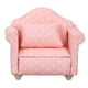 thumbnail image 2 of Mini sofá para casa de muñecas, sillón de alta simulación, color rosa y blanco, muebles en miniatura para casa de muñecas 1:12, 2 of 5