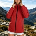 thumbnail image 6 of GUACER Waterproof Softshell Jackets for Women - Windproof & Breathable Outdoor Coat with Zippered Pockets for Hiking & Travel, 6 of 7