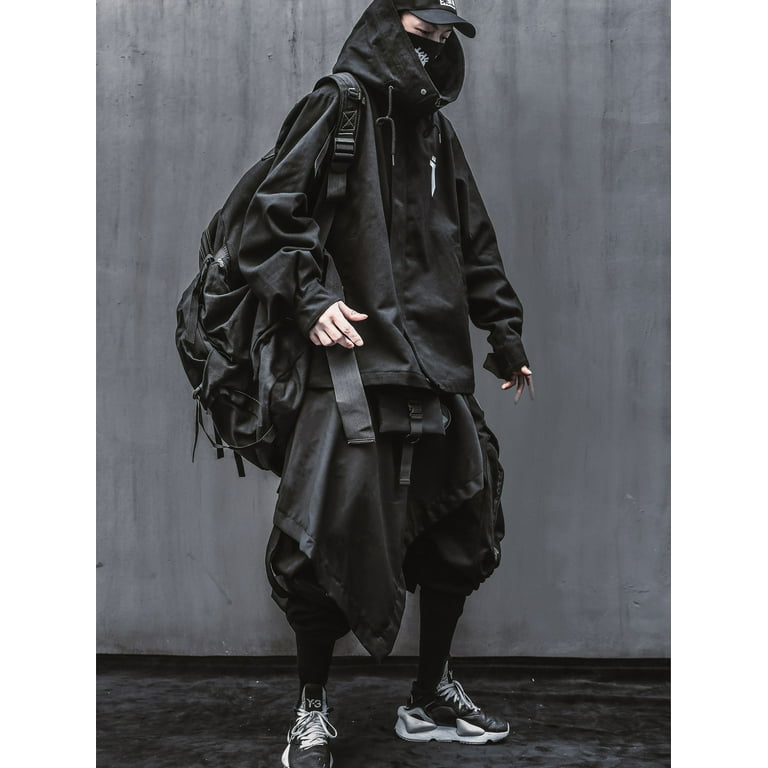 Niepce Inc Japanese Streetwear Kanji Black Men's Techwear Niepce Inc Japanese Streetwear Kanji Black Men's Techwear