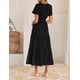 thumbnail image 4 of Vestido ZESICA Summer Casual Midi para Mujer Negro Talla M, 4 of 9