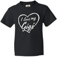 thumbnail image 3 of Inktastic I Love My Gigi in White Chalk Heart Youth T-Shirt, 3 of 5