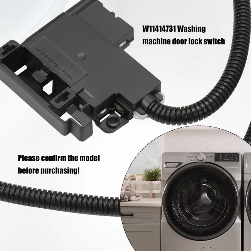 Easy Installation Washer Lid Lock Assembly W11414731 for Appliance Maintenance