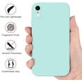 thumbnail image 3 of LAICAIW [2 Pack] for iPhone XR Case, Stylish Liquid Silicone Slim Full-Body Protective Cover for iPhone XR 6.1 Inch Phone Case (Light Cyan+Violet), 3 of 7